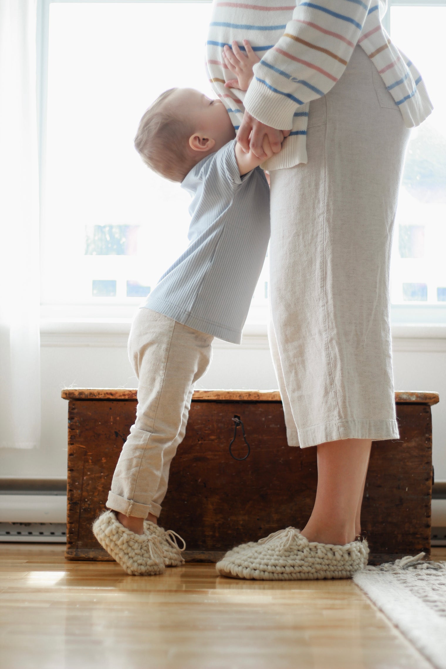 Ensemble cadeau : Pantoufles MAMAN & MINI