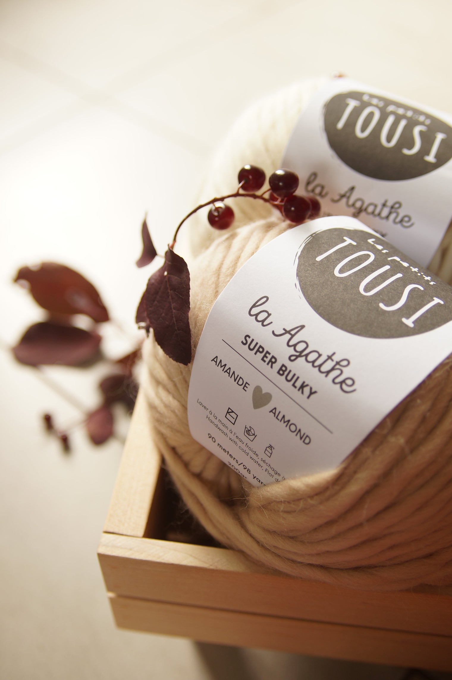 Laine super bulky LA AGATHE - Les petits Tousi