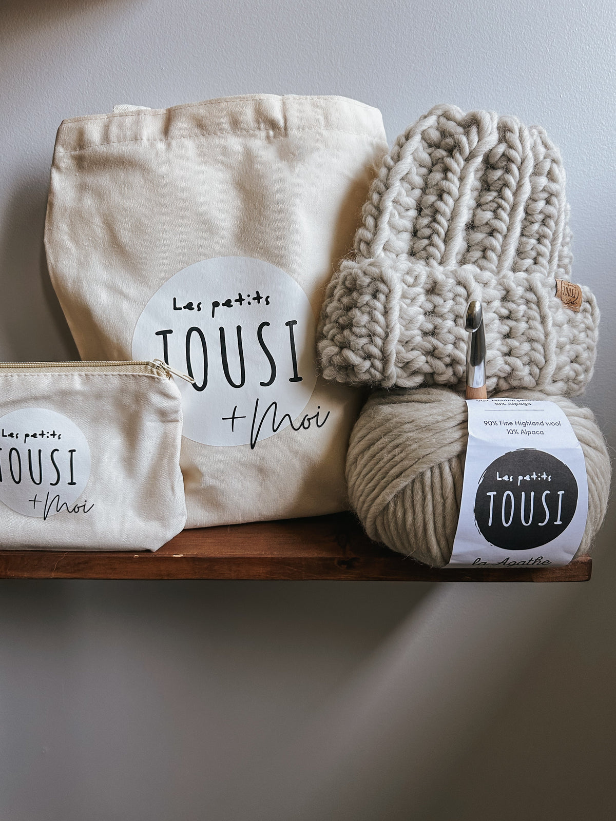 KIT de Crochet - Tuque Alice - Les petits Tousi