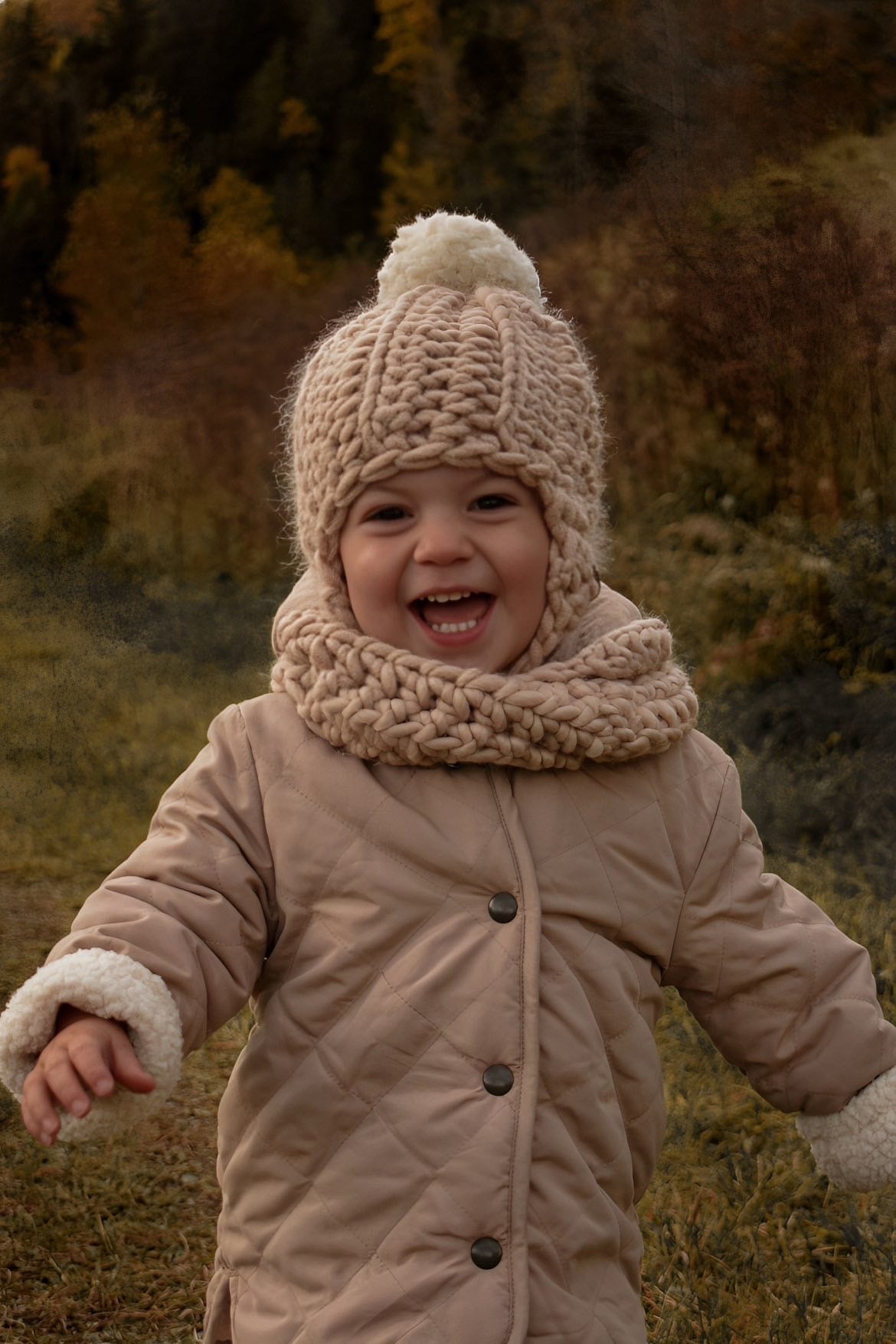 Tuque en laine à pompon LÉON - Précommande - Les petits Tousi