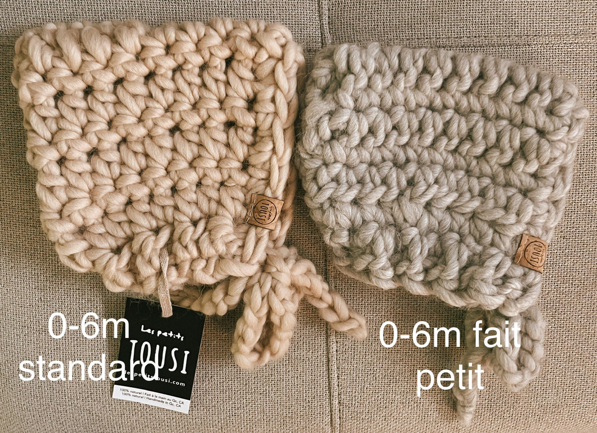 Bonnets de laine FAITS PETITS - Imparfaits - Les petits Tousi